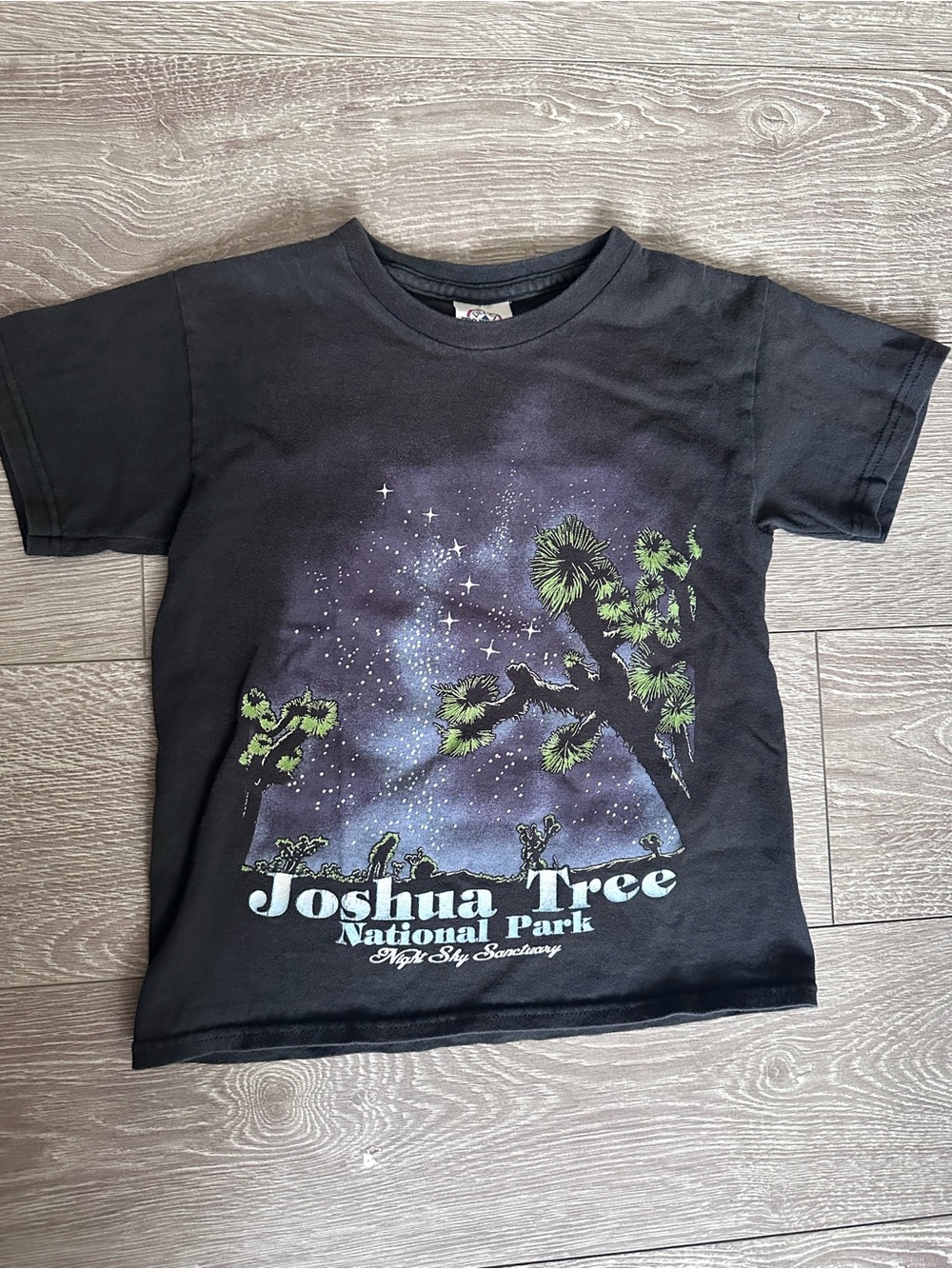 Vintage Joshua Tree National Park Kids Black Graphic Tee